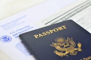 immigration application and passport